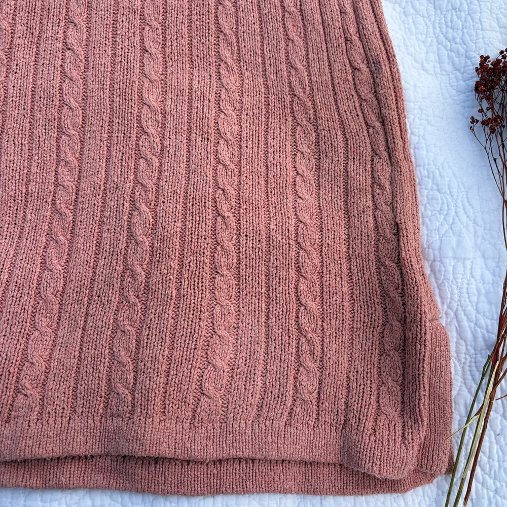 Pink Cable Knit Sweater - Picture 2 of 10